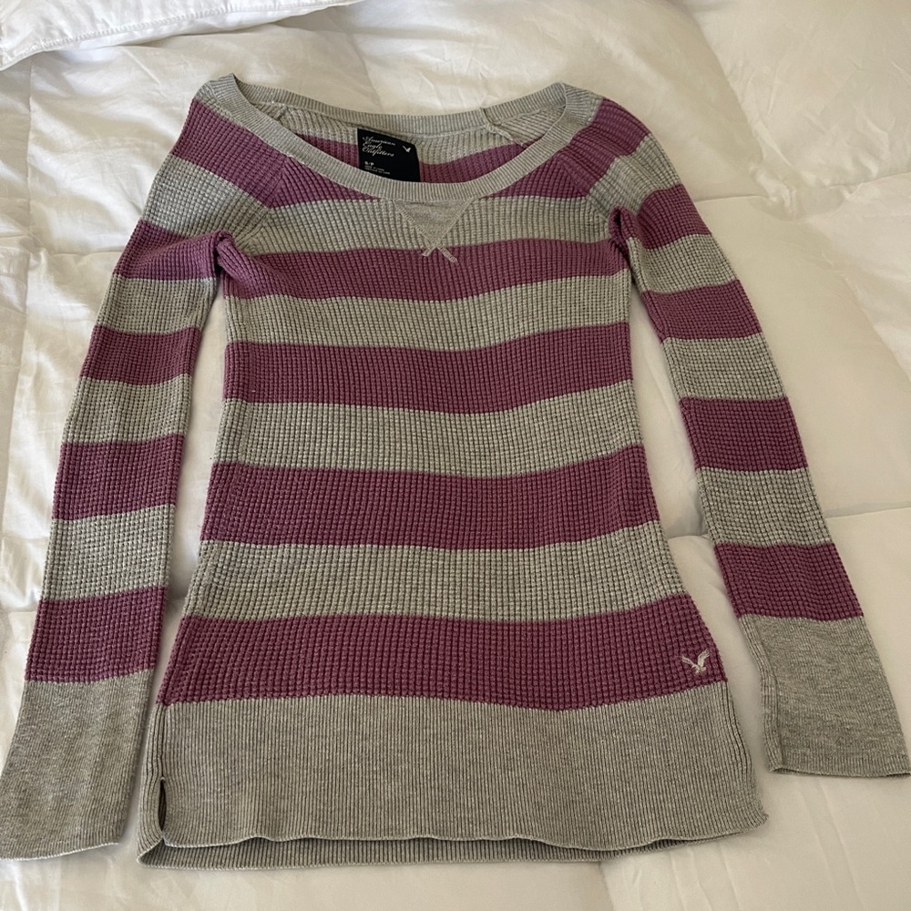 American Eagle Outfitters Scoopneck Henley Top
